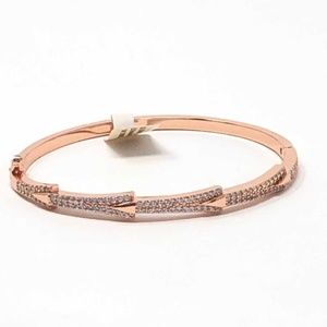 18K Gold OverLay 925KSterling SilverWithCZBracelet